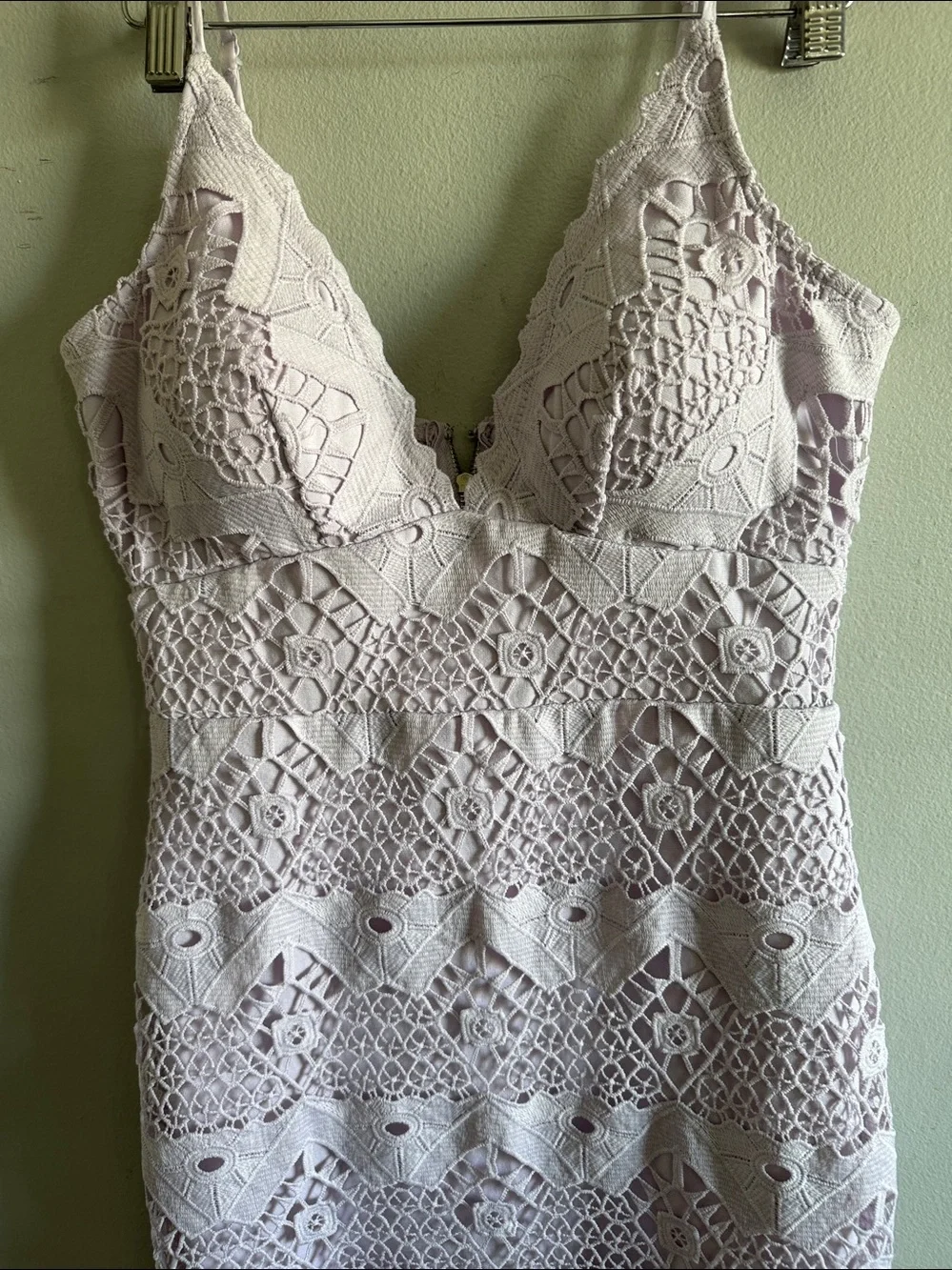 Lulus Sway Away Lavender Crochet Lace dress size small